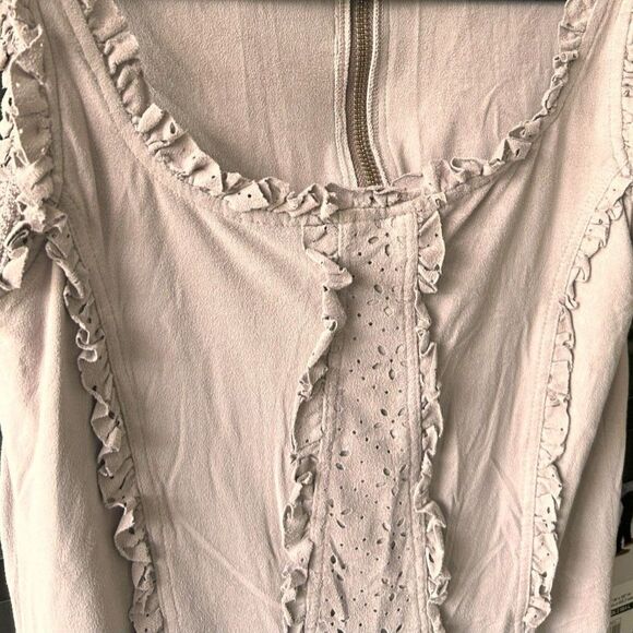 Ruffle Chic Dress W Les Femmes Babylon Style Sz 4 Small - Picture 4 of 8